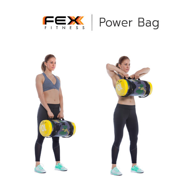ถุงน้ำหนักออกกำลังกาย กระเป๋าถ่วงน้ำหนัก POWER BAG FEX FITNESS น้ำหนัก 5 กิโล_5